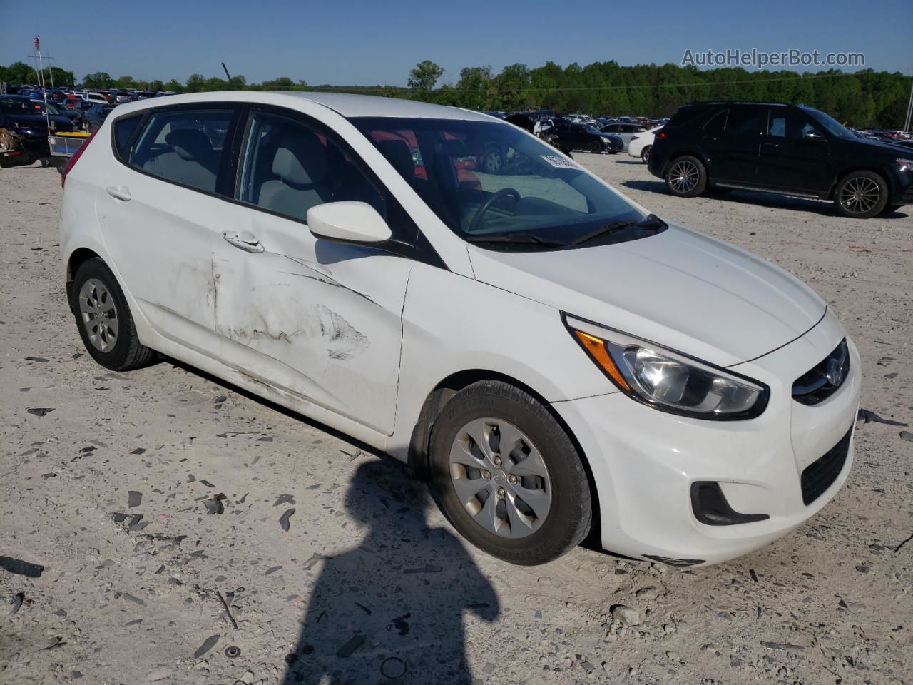 2015 Hyundai Accent Gs White vin: KMHCT5AE0FU216844