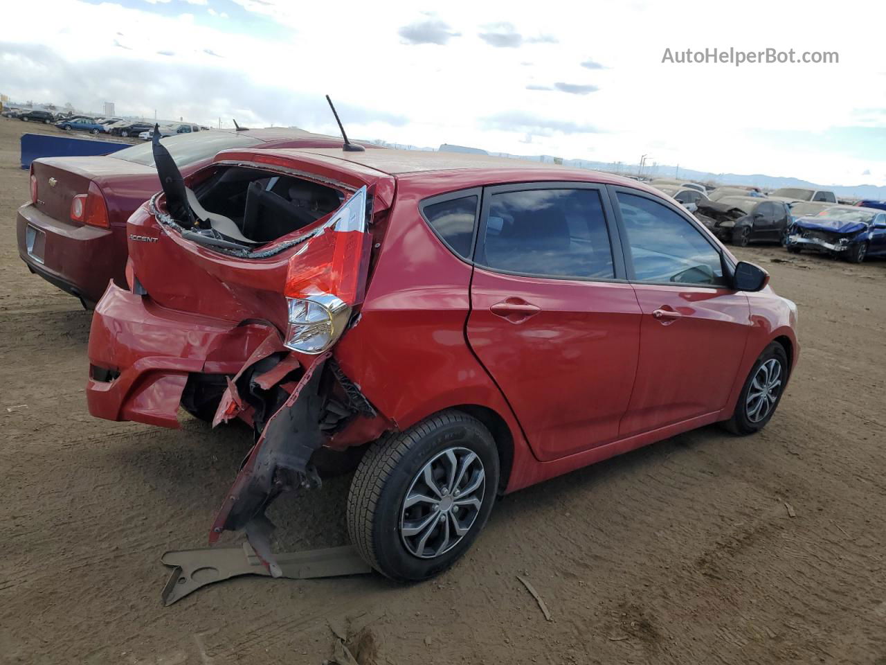 2015 Hyundai Accent Gs Red vin: KMHCT5AE0FU225656