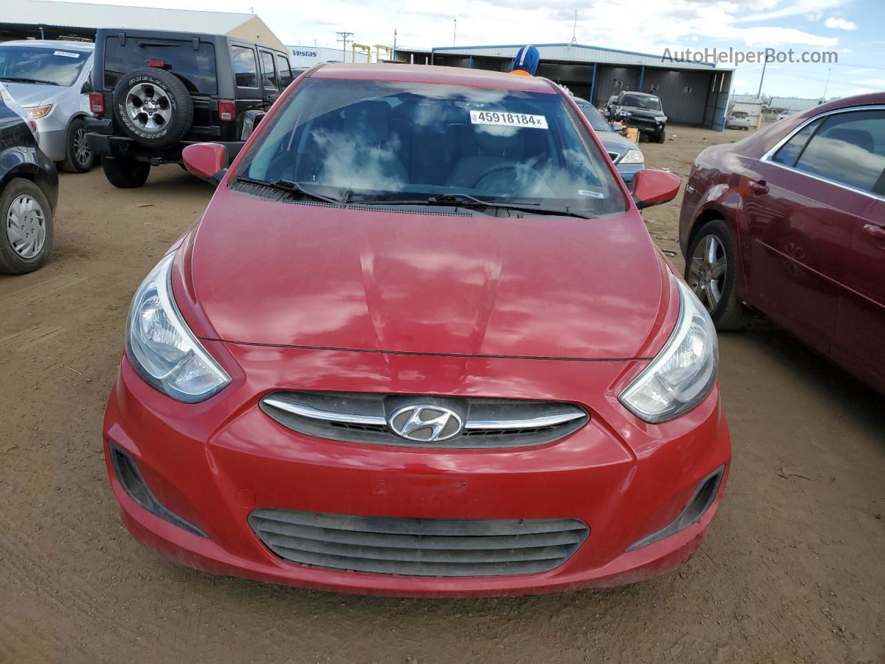 2015 Hyundai Accent Gs Red vin: KMHCT5AE0FU225656