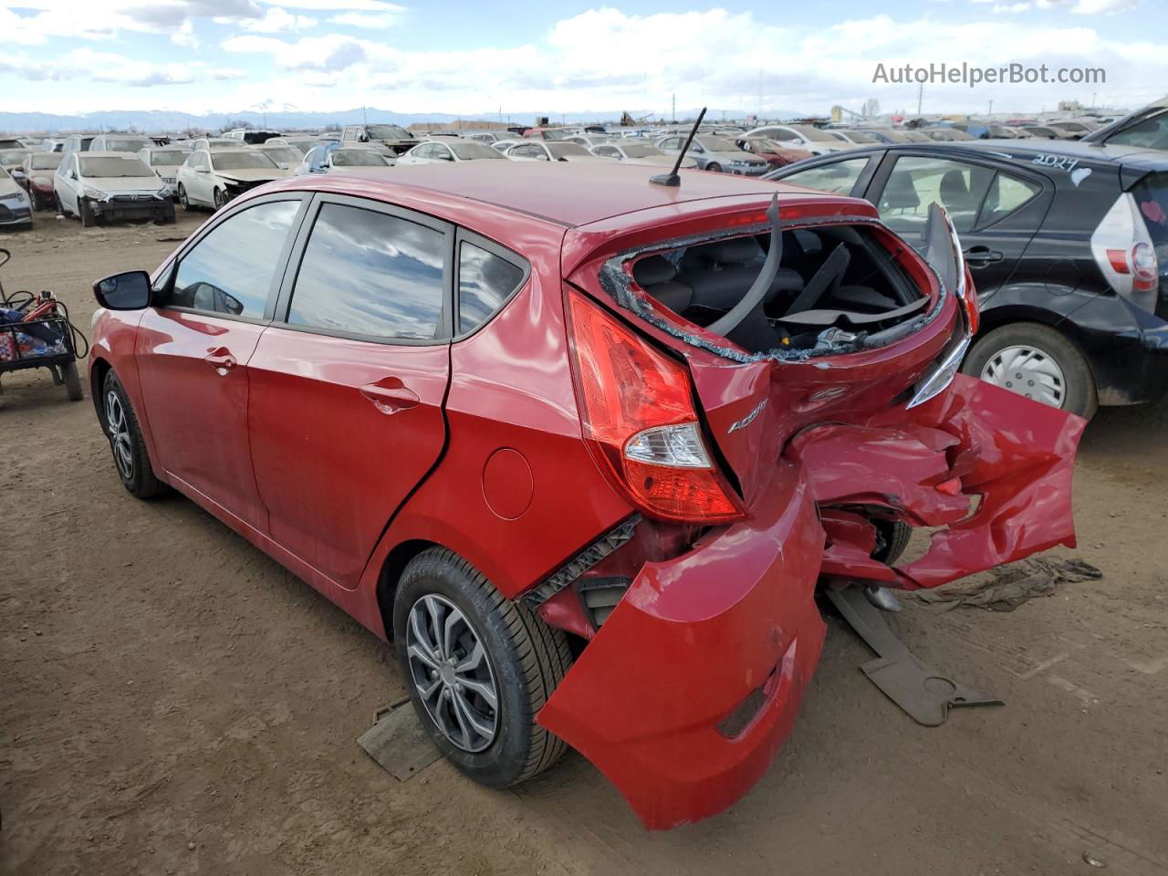 2015 Hyundai Accent Gs Red vin: KMHCT5AE0FU225656