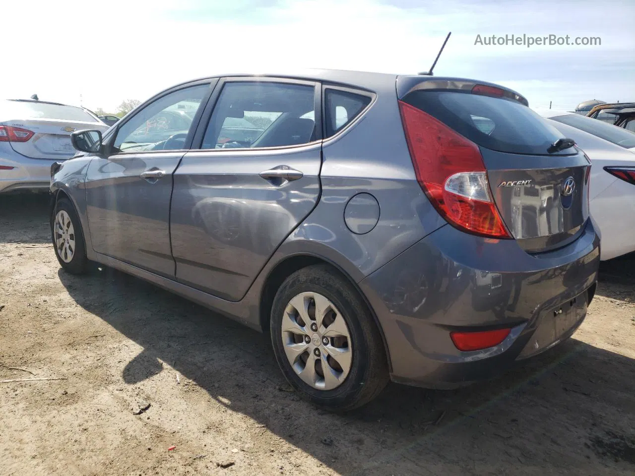 2015 Hyundai Accent Gs Gray vin: KMHCT5AE0FU228539