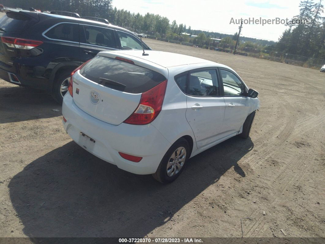 2016 Hyundai Accent Se White vin: KMHCT5AE0GU241065