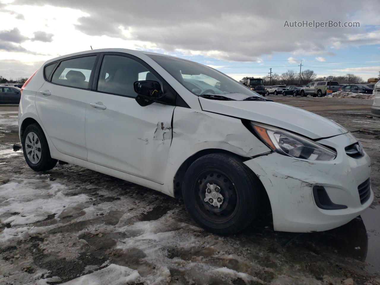 2016 Hyundai Accent Se White vin: KMHCT5AE0GU245889