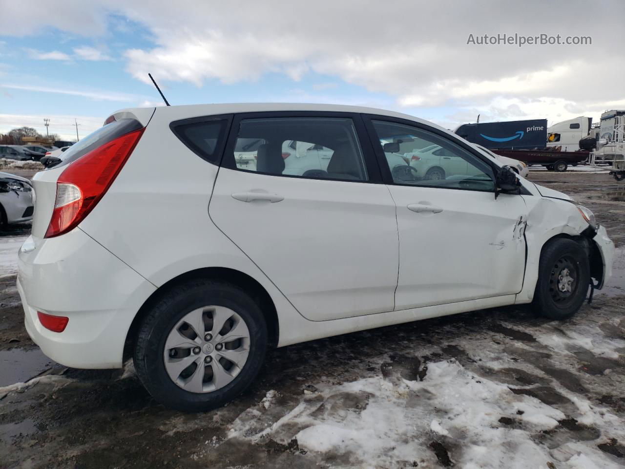 2016 Hyundai Accent Se White vin: KMHCT5AE0GU245889