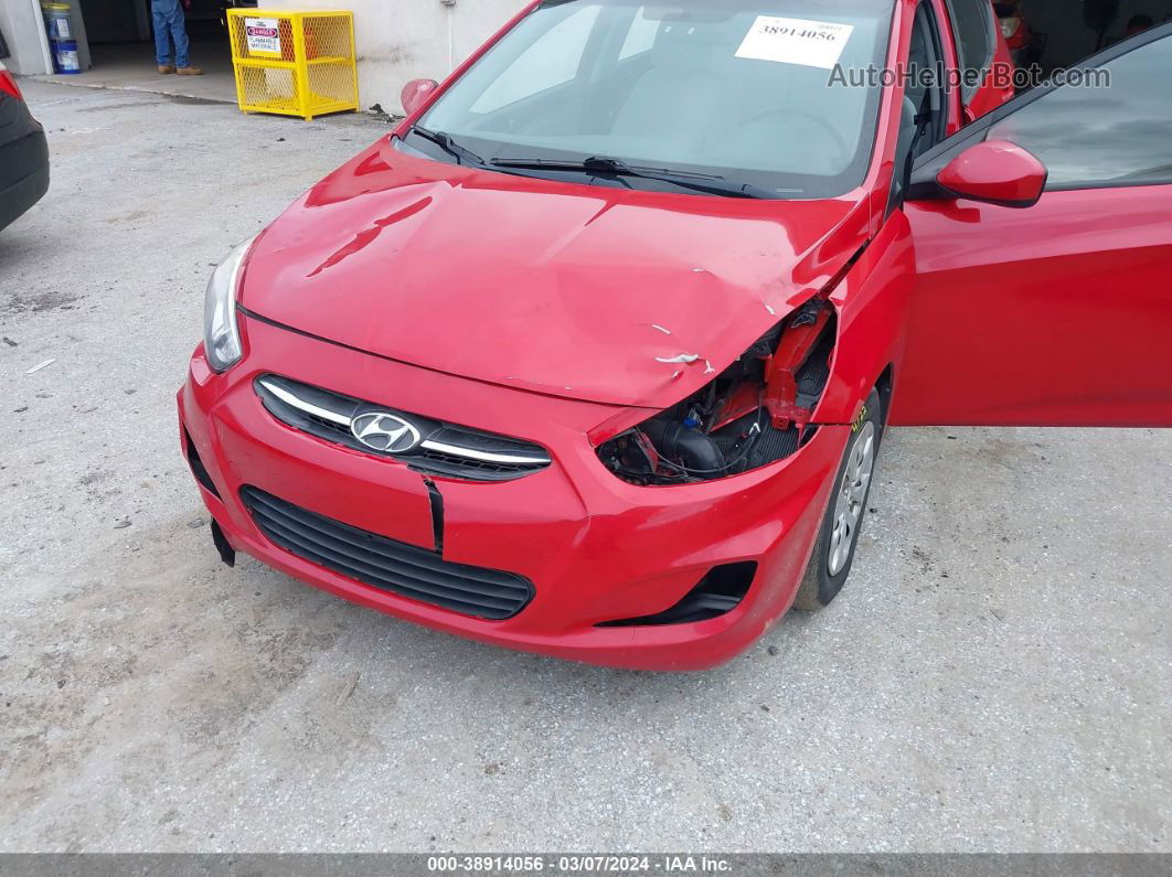 2016 Hyundai Accent Se Красный vin: KMHCT5AE0GU248677