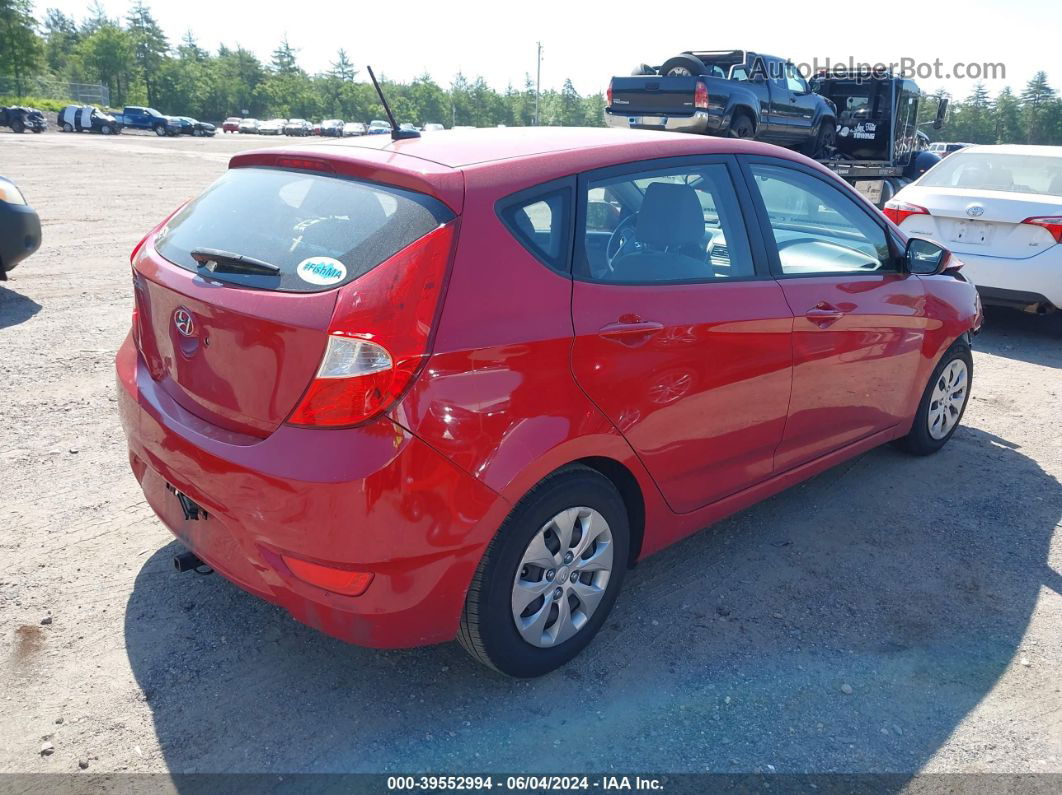 2016 Hyundai Accent Se Красный vin: KMHCT5AE0GU280433