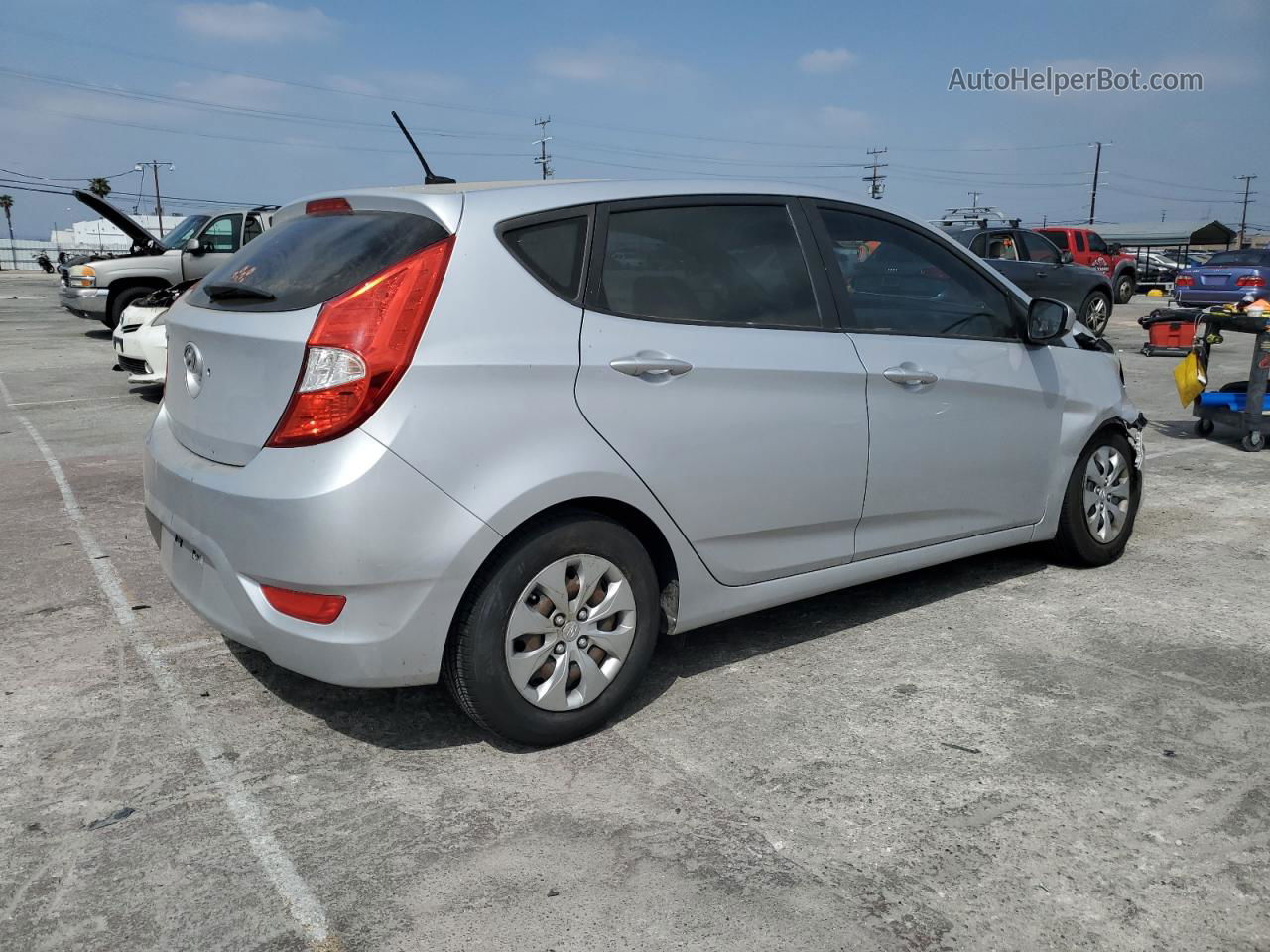 2016 Hyundai Accent Se Серебряный vin: KMHCT5AE0GU282988