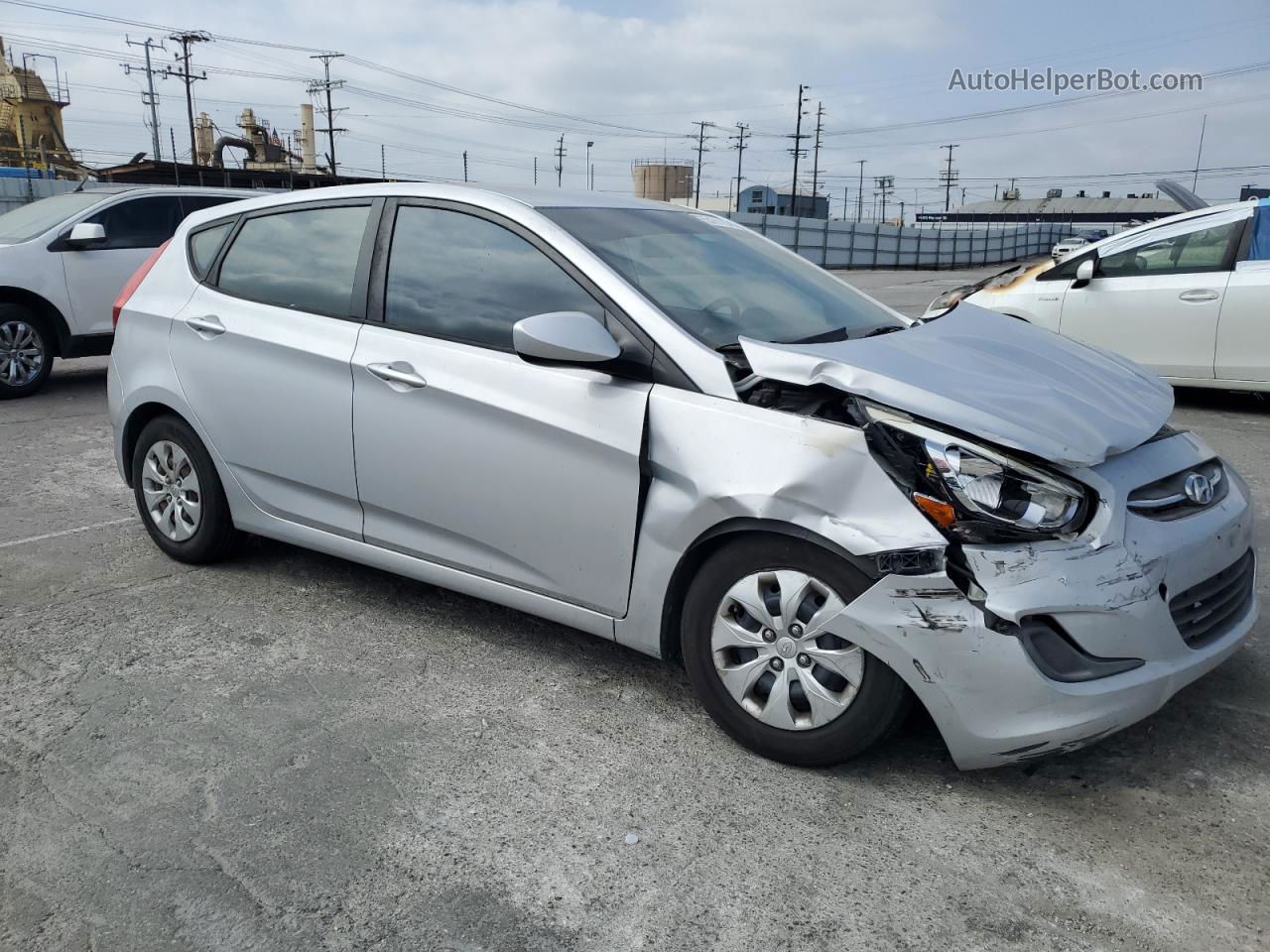 2016 Hyundai Accent Se Silver vin: KMHCT5AE0GU282988