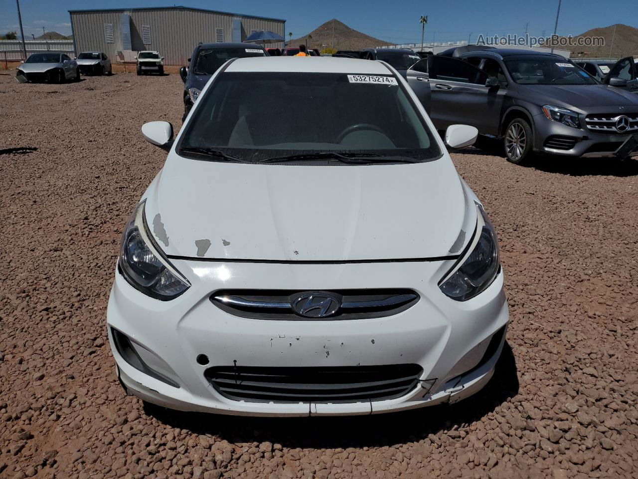 2016 Hyundai Accent Se White vin: KMHCT5AE0GU284997