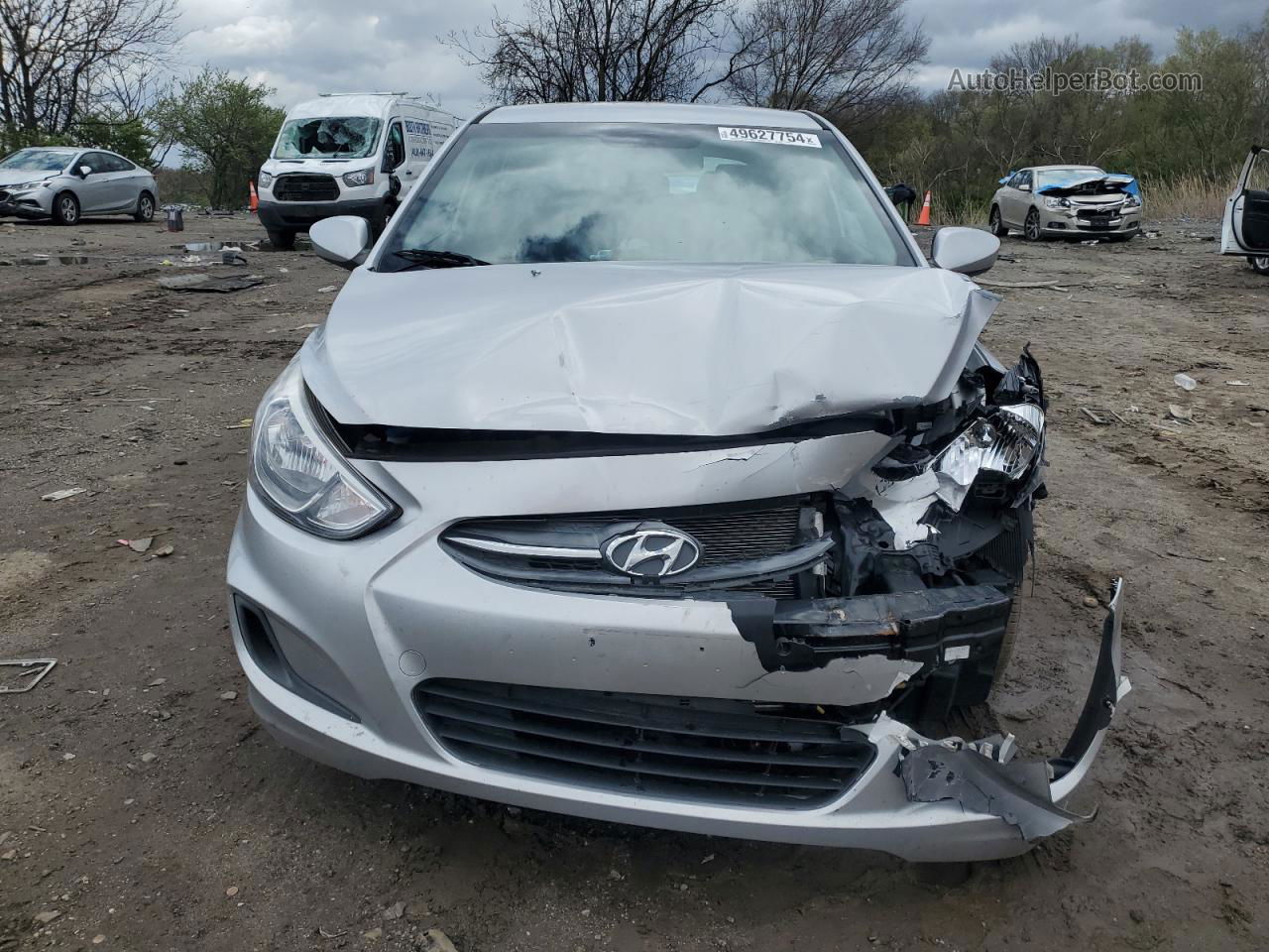 2017 Hyundai Accent Se Silver vin: KMHCT5AE0HU349347