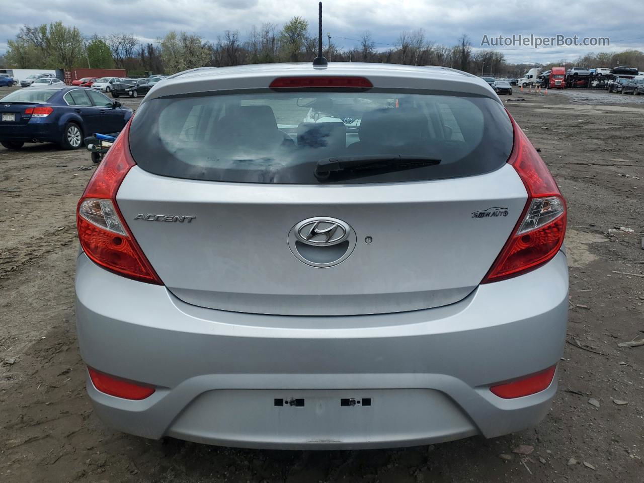 2017 Hyundai Accent Se Silver vin: KMHCT5AE0HU349347