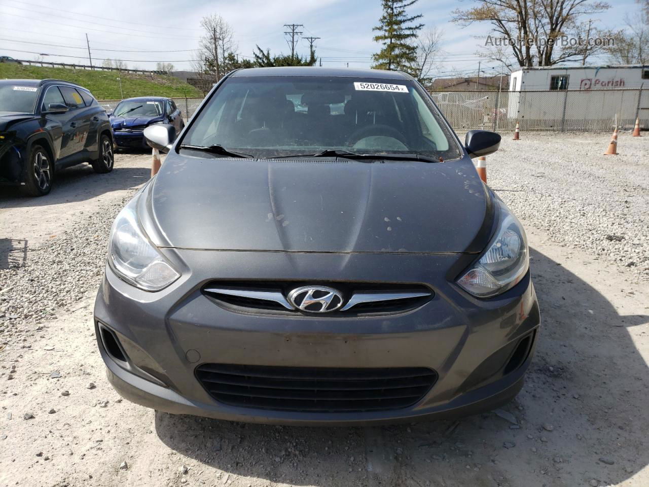 2013 Hyundai Accent Gls Gray vin: KMHCT5AE1DU093567