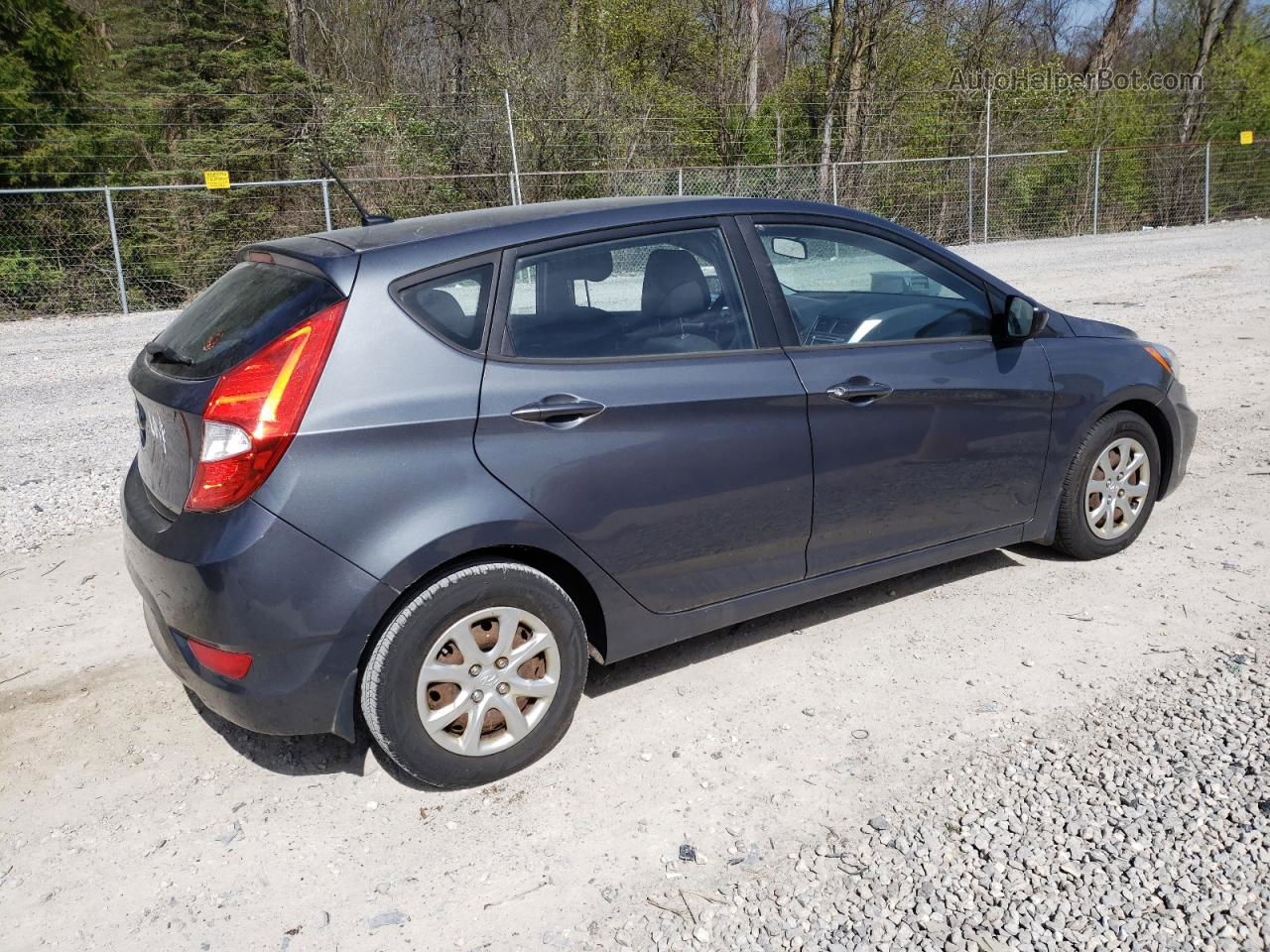 2013 Hyundai Accent Gls Gray vin: KMHCT5AE1DU093567