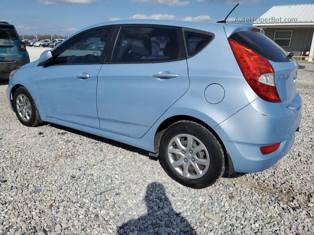 2013 Hyundai Accent Gls Blue vin: KMHCT5AE1DU132853