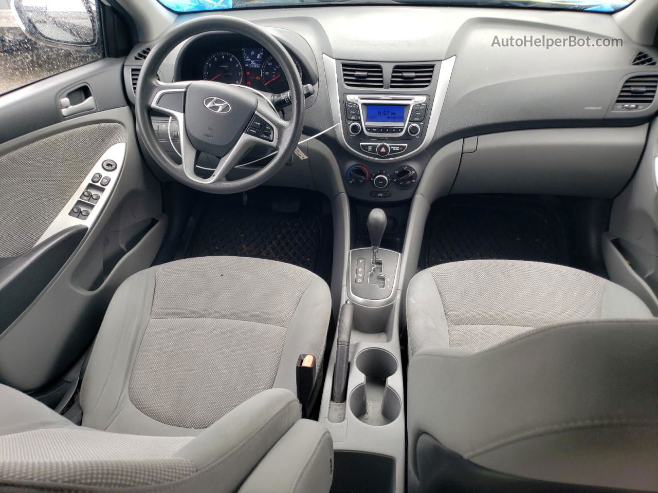 2014 Hyundai Accent Gls Белый vin: KMHCT5AE1EU149346