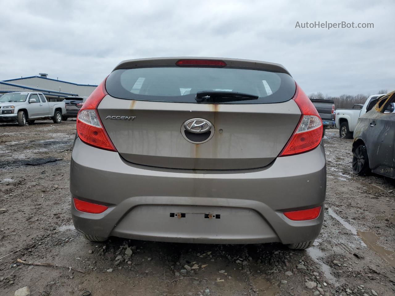 2014 Hyundai Accent Gls Коричневый vin: KMHCT5AE1EU163120