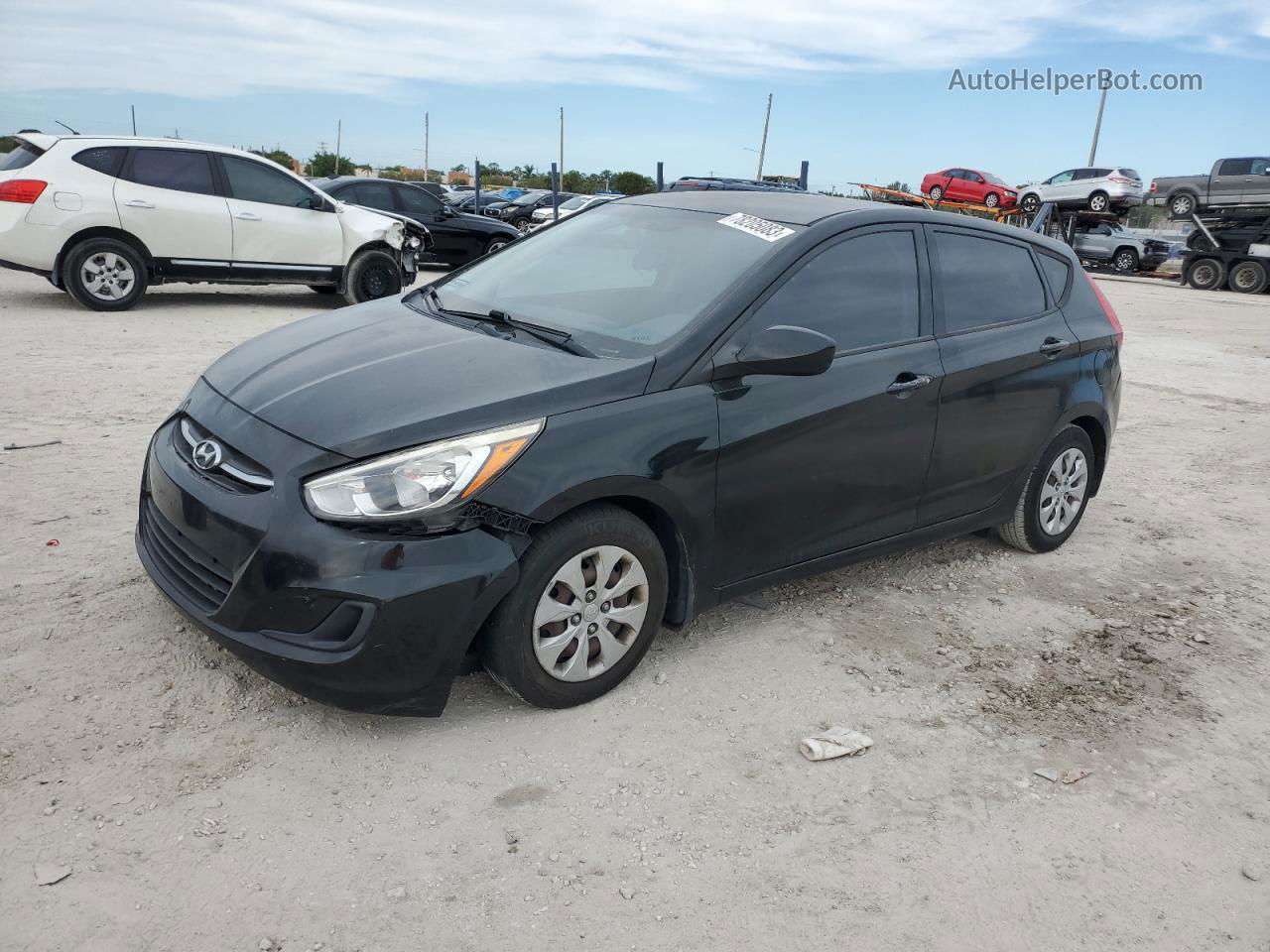 2015 Hyundai Accent Gs Black vin: KMHCT5AE1FU199763