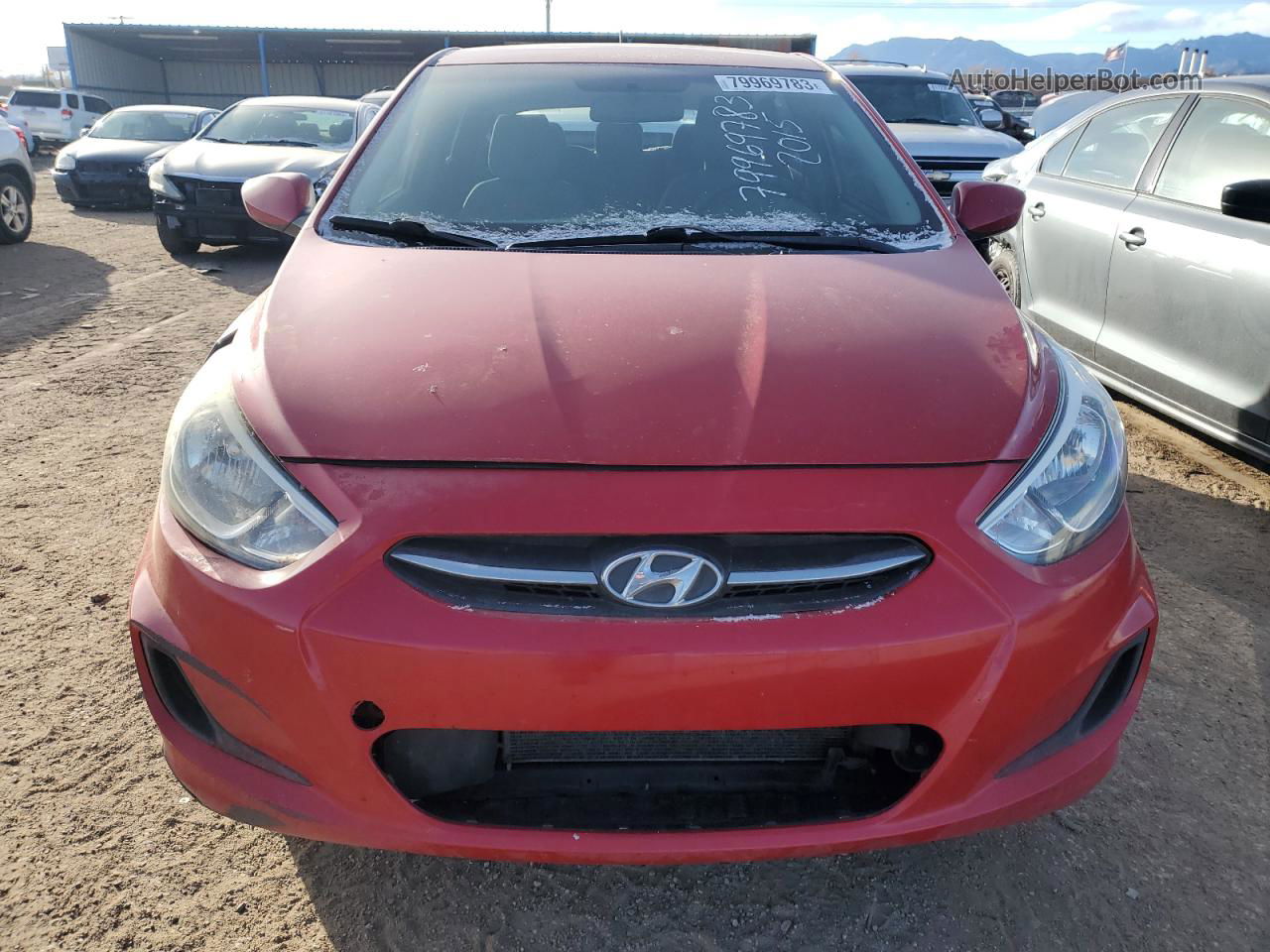 2015 Hyundai Accent Gs Красный vin: KMHCT5AE1FU205187