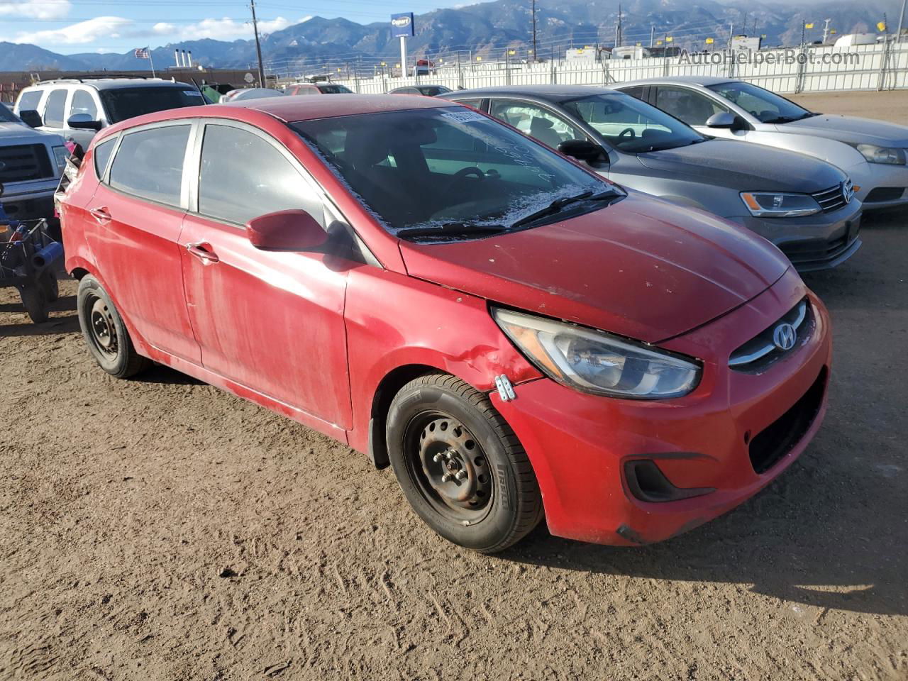 2015 Hyundai Accent Gs Red vin: KMHCT5AE1FU205187