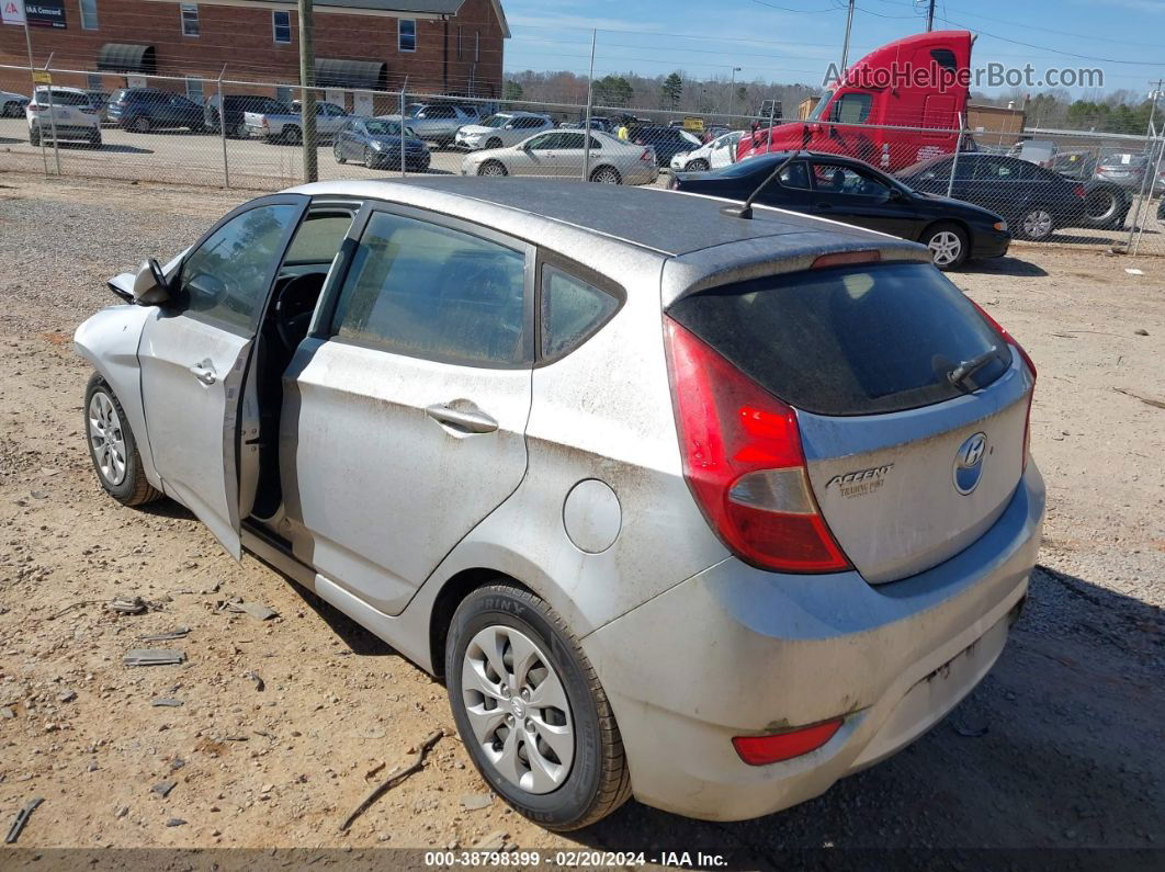 2015 Hyundai Accent Gs Silver vin: KMHCT5AE1FU205691