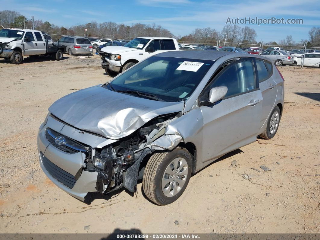 2015 Hyundai Accent Gs Silver vin: KMHCT5AE1FU205691