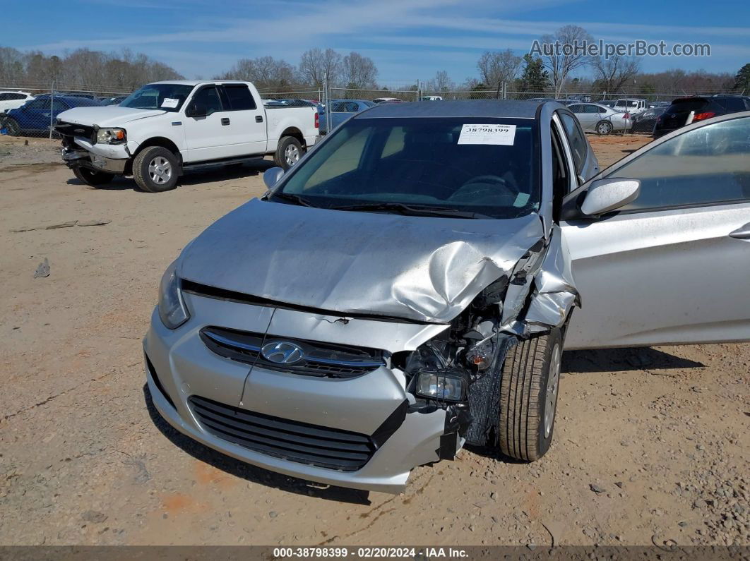 2015 Hyundai Accent Gs Silver vin: KMHCT5AE1FU205691