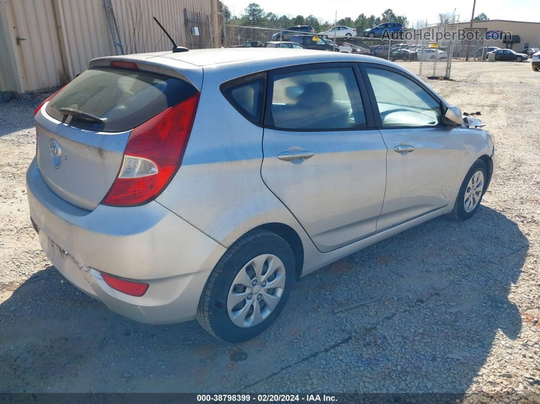 2015 Hyundai Accent Gs Silver vin: KMHCT5AE1FU205691