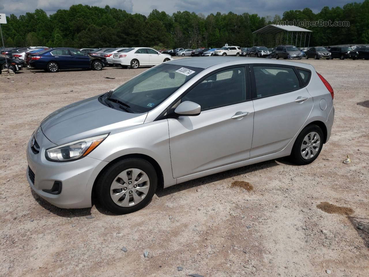 2015 Hyundai Accent Gs Silver vin: KMHCT5AE1FU219025