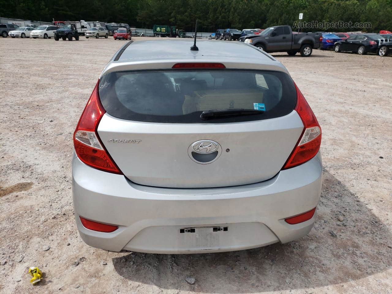 2015 Hyundai Accent Gs Silver vin: KMHCT5AE1FU219025