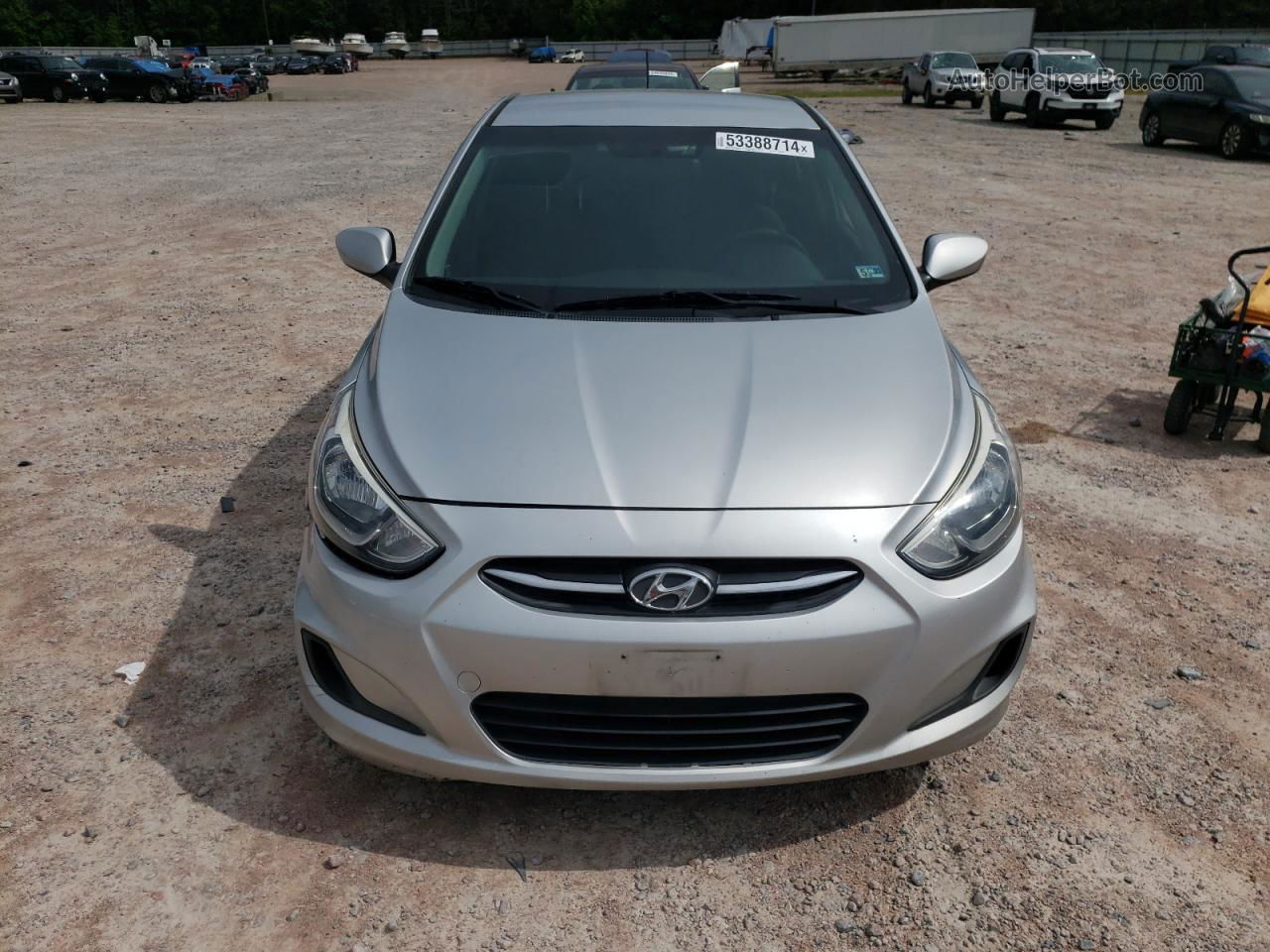 2015 Hyundai Accent Gs Silver vin: KMHCT5AE1FU219025