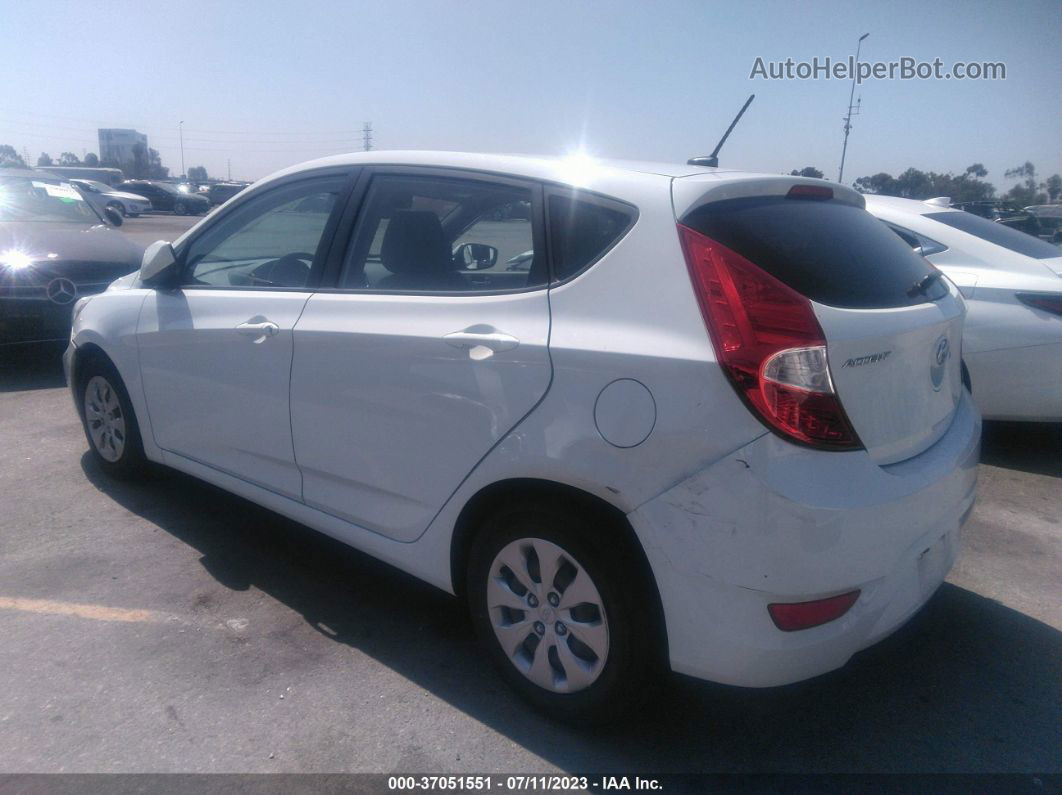 2015 Hyundai Accent Gs White vin: KMHCT5AE1FU227609