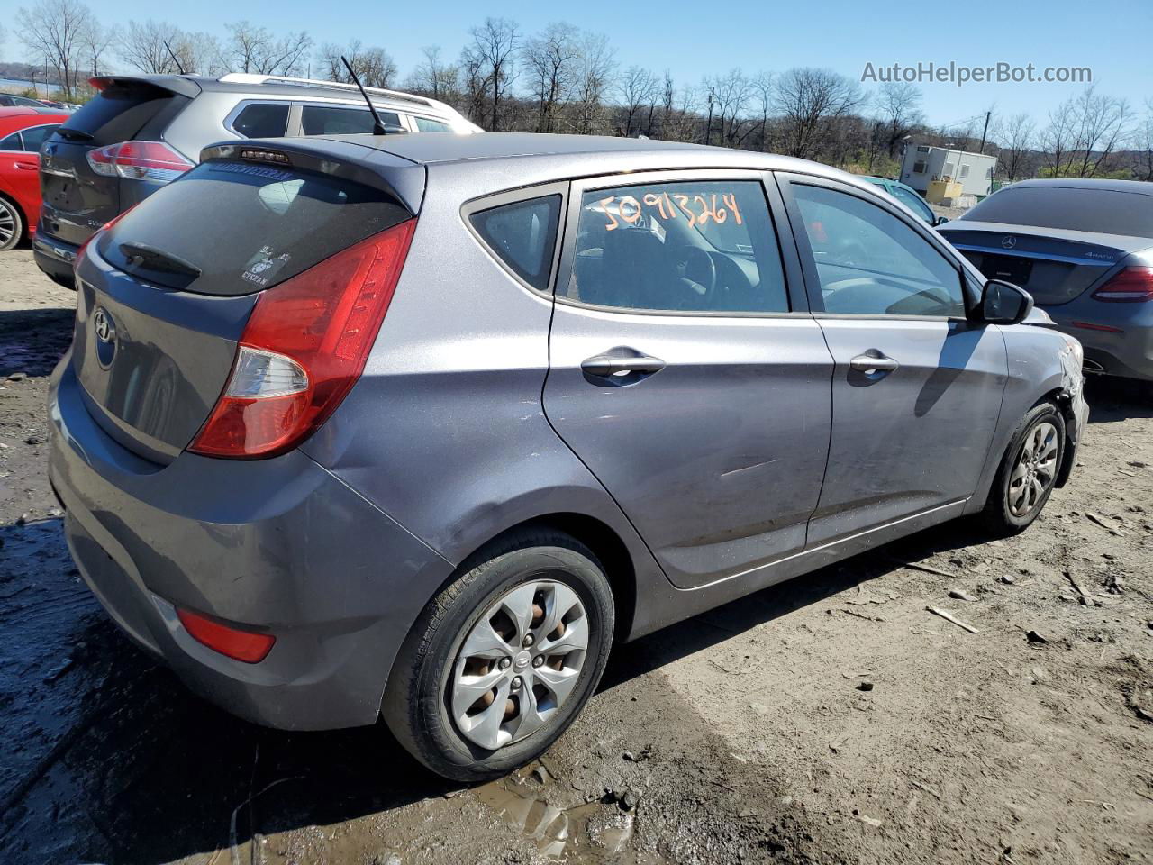 2016 Hyundai Accent Se Gray vin: KMHCT5AE1GU262295