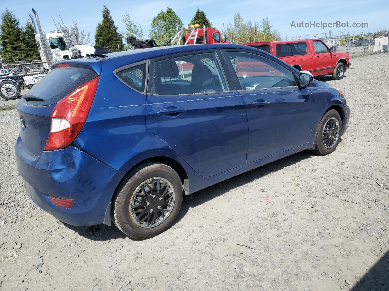 2016 Hyundai Accent Se Синий vin: KMHCT5AE1GU265228