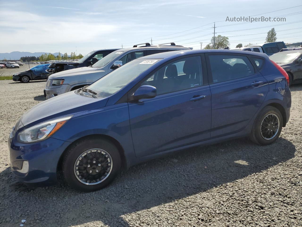 2016 Hyundai Accent Se Синий vin: KMHCT5AE1GU265228