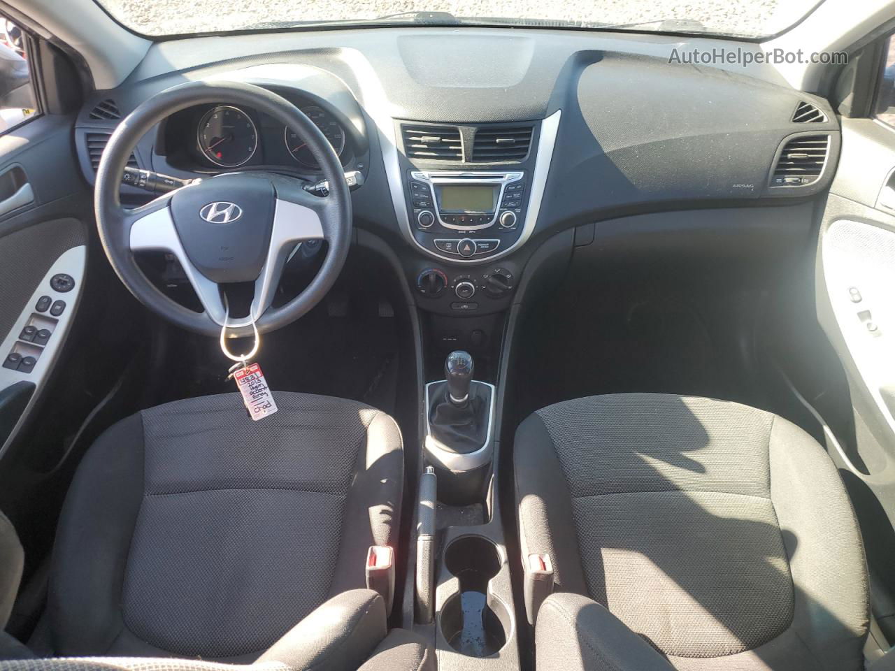 2013 Hyundai Accent Gls Charcoal vin: KMHCT5AE2DU070038