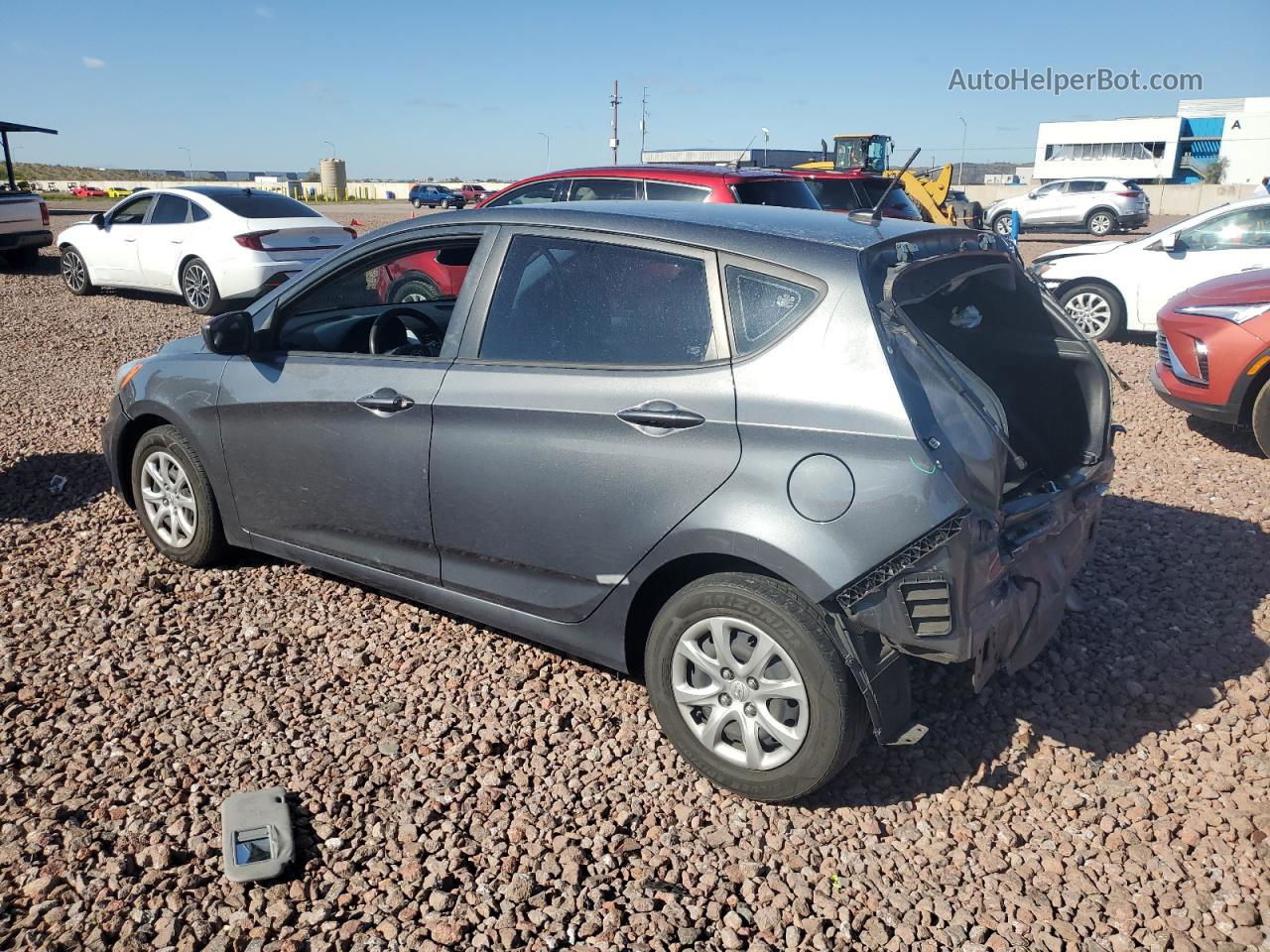 2013 Hyundai Accent Gls Charcoal vin: KMHCT5AE2DU070038