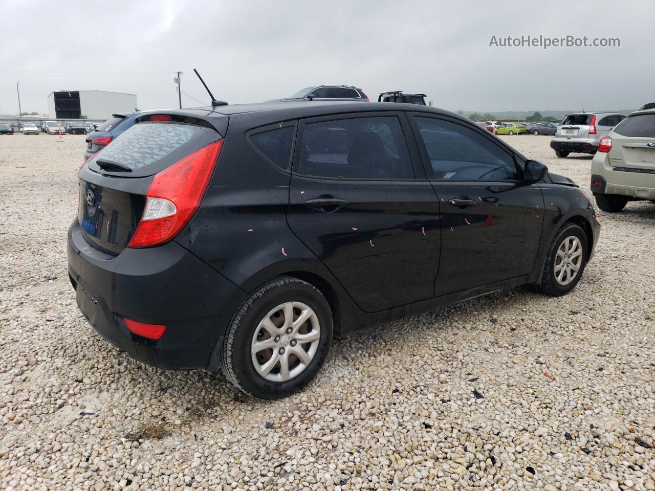 2013 Hyundai Accent Gls Black vin: KMHCT5AE2DU100140