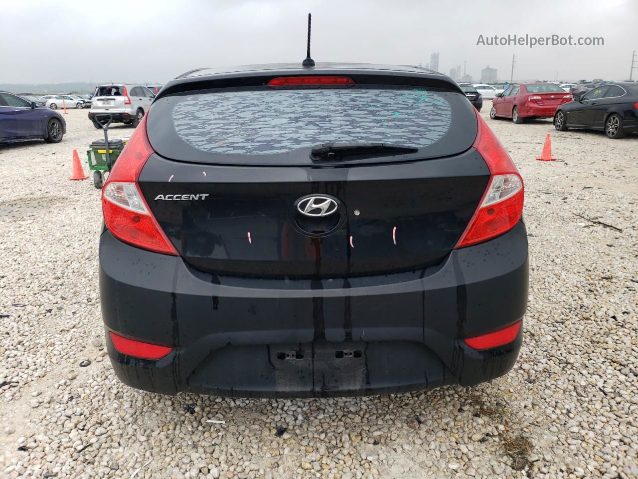 2013 Hyundai Accent Gls Black vin: KMHCT5AE2DU100140