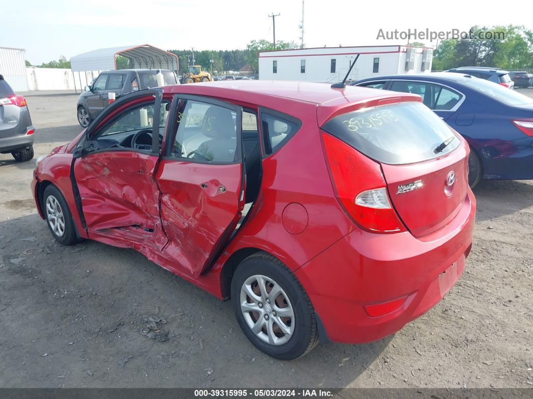 2013 Hyundai Accent Gs Red vin: KMHCT5AE2DU110991