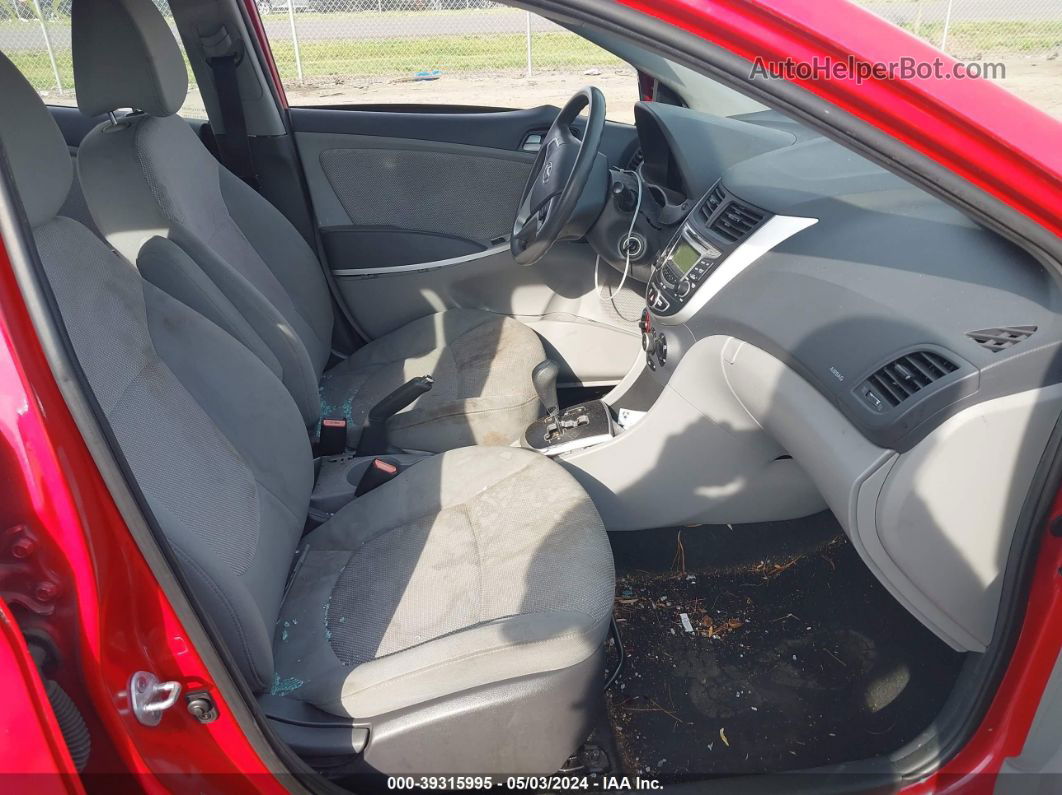 2013 Hyundai Accent Gs Red vin: KMHCT5AE2DU110991