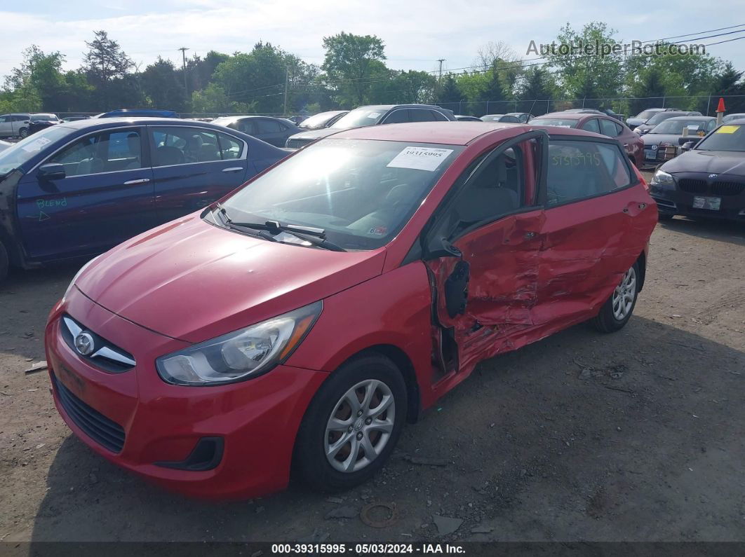 2013 Hyundai Accent Gs Red vin: KMHCT5AE2DU110991