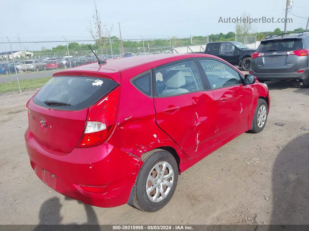 2013 Hyundai Accent Gs Red vin: KMHCT5AE2DU110991