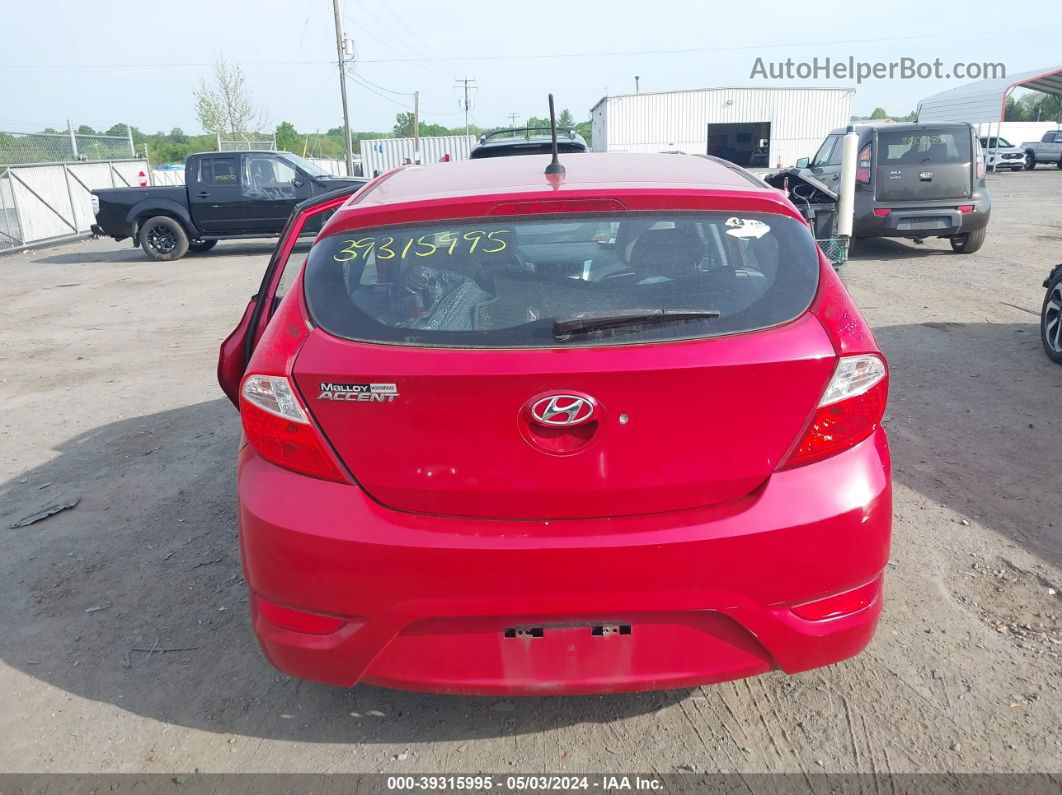 2013 Hyundai Accent Gs Red vin: KMHCT5AE2DU110991