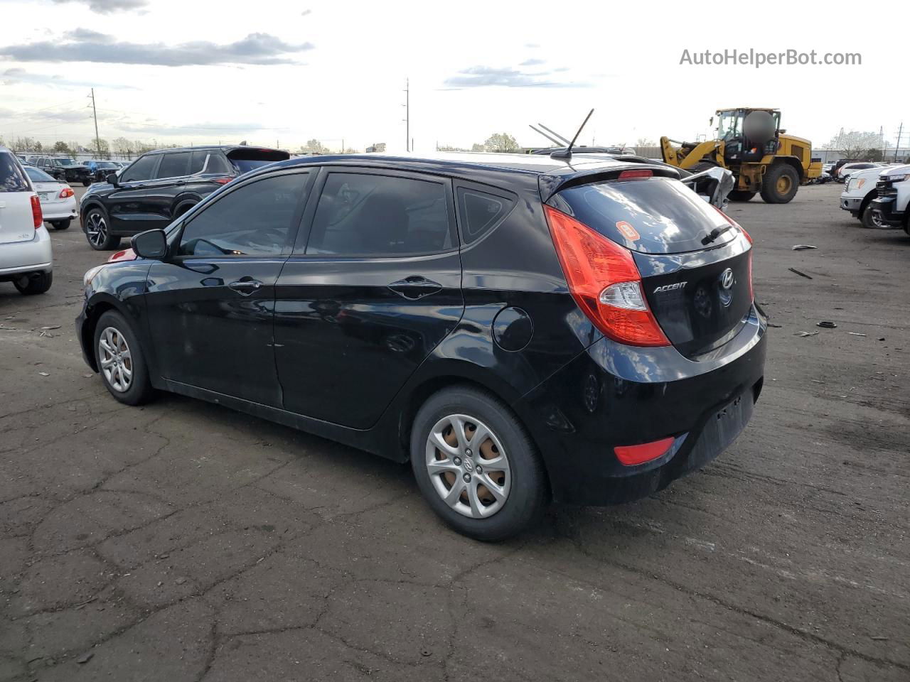 2013 Hyundai Accent Gls Black vin: KMHCT5AE2DU117696