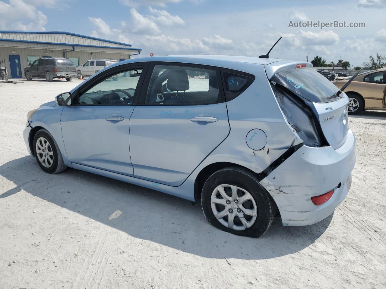 2014 Hyundai Accent Gls Blue vin: KMHCT5AE2EU158010