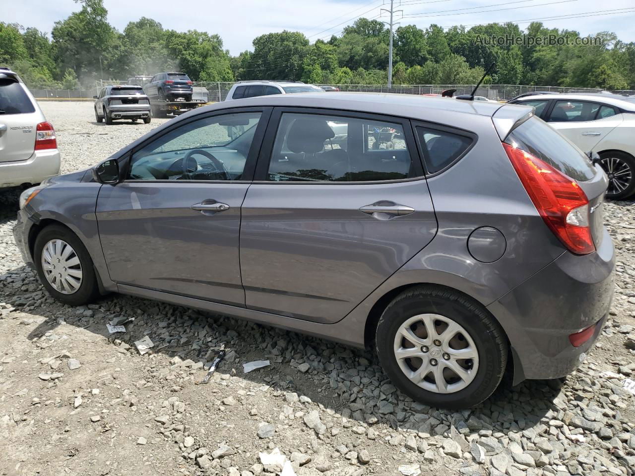 2014 Hyundai Accent Gls Gray vin: KMHCT5AE2EU183781