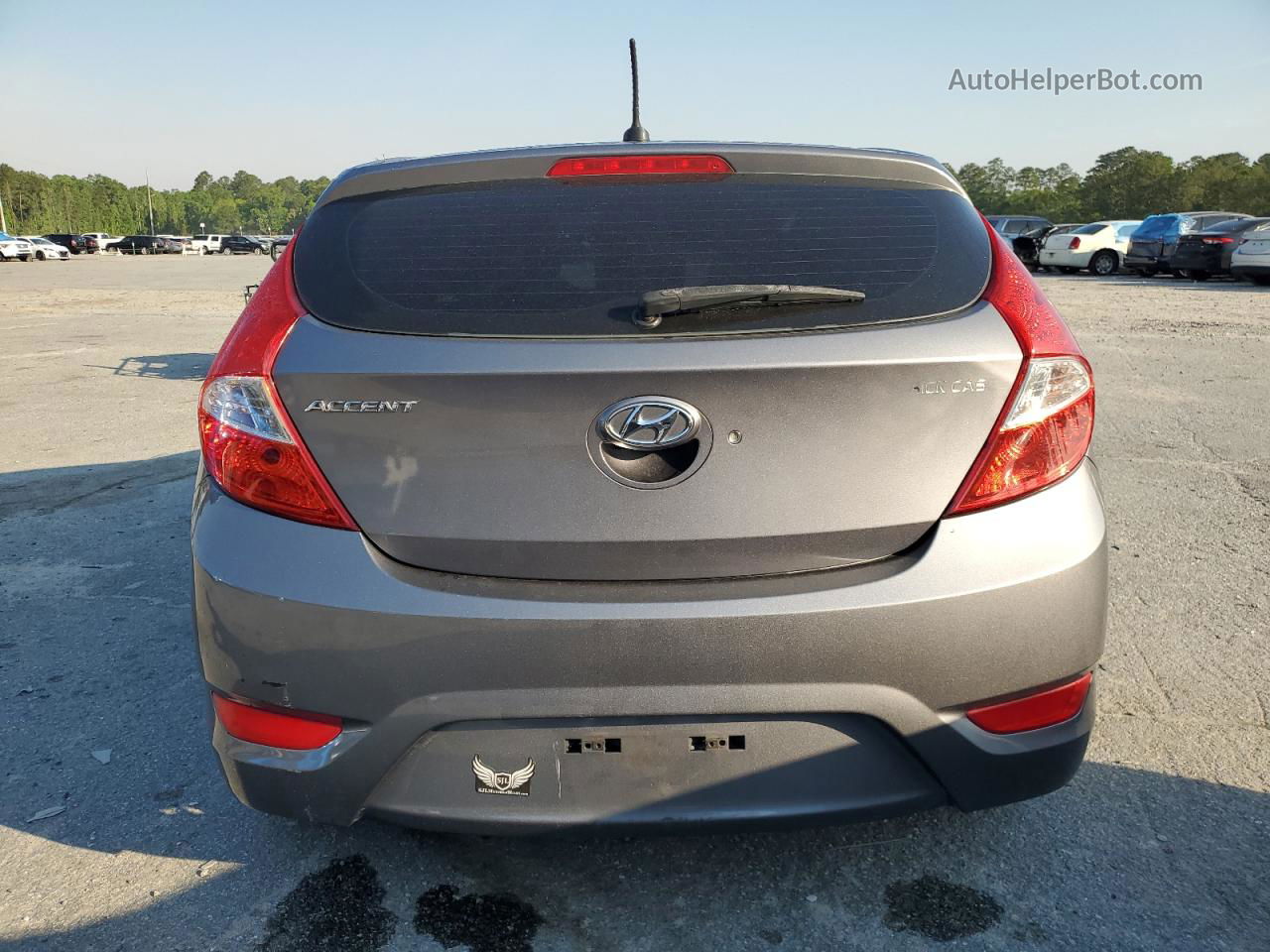 2014 Hyundai Accent Gls Серый vin: KMHCT5AE2EU188639