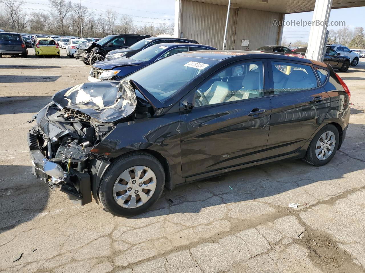 2015 Hyundai Accent Gs Black vin: KMHCT5AE2FU202914