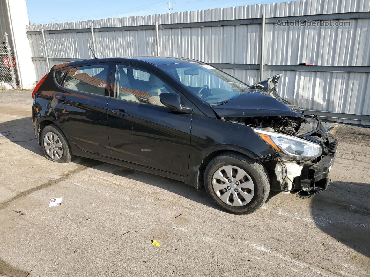 2015 Hyundai Accent Gs Black vin: KMHCT5AE2FU202914