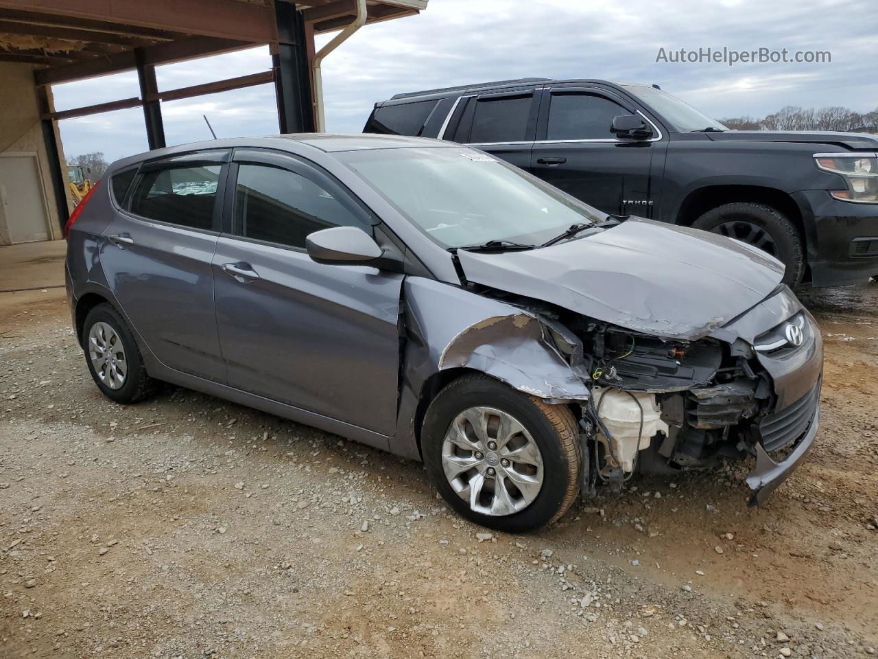 2015 Hyundai Accent Gs Gray vin: KMHCT5AE2FU208096